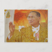 Koning van thailand briefkaart (Voorkant)