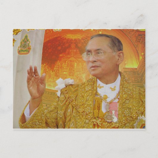 Koning van thailand briefkaart (Voorkant)