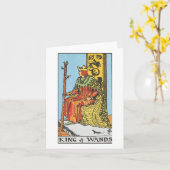 Koning van toverstokken - Rider Waite Smith tarot Kaart (Gele Bloem)