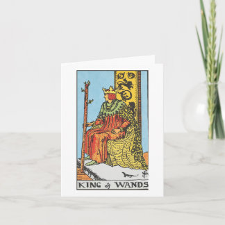Koning van toverstokken - Rider Waite Smith tarot Kaart