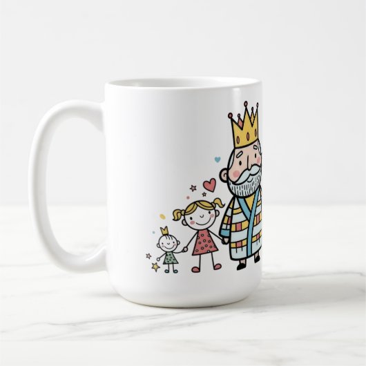 Koning van vaders Vaderdag Koffiemok (Links)