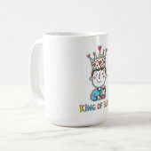 Koning van vaders Vaderdag Koffiemok (Voorkant links)