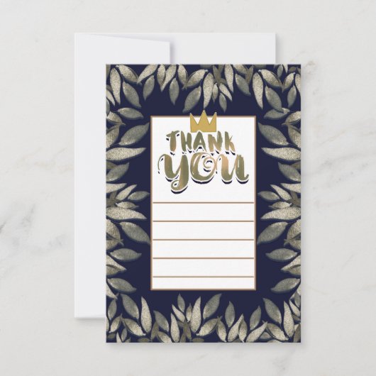 Koning van Wilde Dingen Één 1e Verjaardag Dank u Kaart (Voorkant)