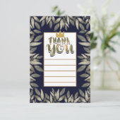 Koning van Wilde Dingen Één 1e Verjaardag Dank u Kaart (Staand voorkant)