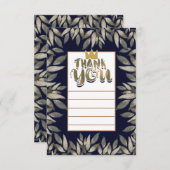 Koning van Wilde Dingen Één 1e Verjaardag Dank u Kaart (Voorkant / Achterkant)