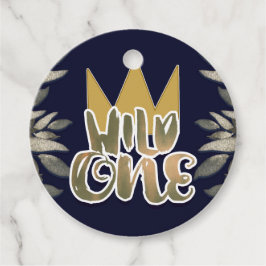 Koning van Wilde Dingen Één 1e Verjaardagsfeest Bedankjes Labels