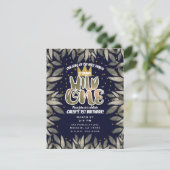 Koning van Wilde Dingen Één 1e Verjaardagsfeest Kaart (Staand voorkant)