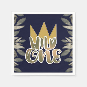 Koning van Wilde Dingen Één 1e Verjaardagsfeest Servet