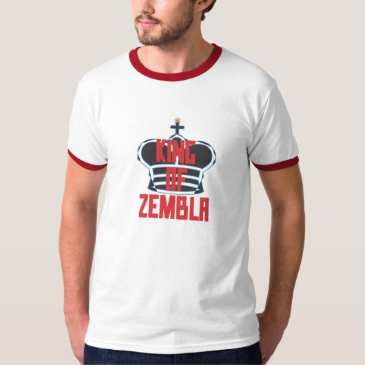 Koning van Zembla (rood zwart) T-shirt (Voorkant)