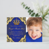 Koning Verjaardagsfeest Dank Je Kaarten (Staand voorkant)
