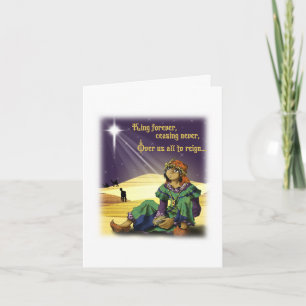 Koning voor altijd feestdagen kaart