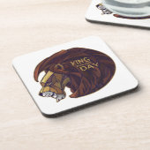 Koning voor de Dag Drankjes Onderzetter (Linkerzijde)