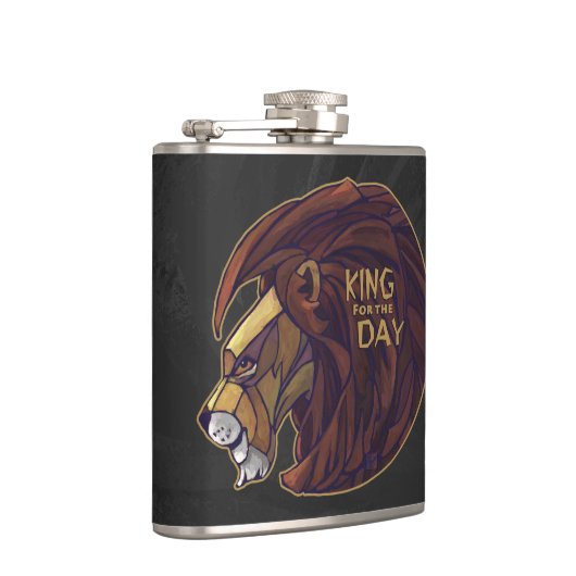 Koning voor de Dag Heupfles (Rechts)