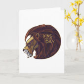 Koning voor de Dag Kaart (Gele Bloem)