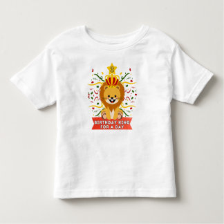 Koning voor de dag Leeftijd 3 Verjaardag Leeuw The Kinder Shirts