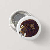 Koning voor de Dag Ronde Button 3,2 Cm (Voorkant /achterkant)