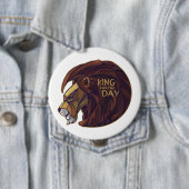Koning voor de Dag Ronde Button 4,0 Cm (In situ)