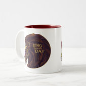 Koning voor de Dag Tweekleurige Koffiemok (Voorkant links)