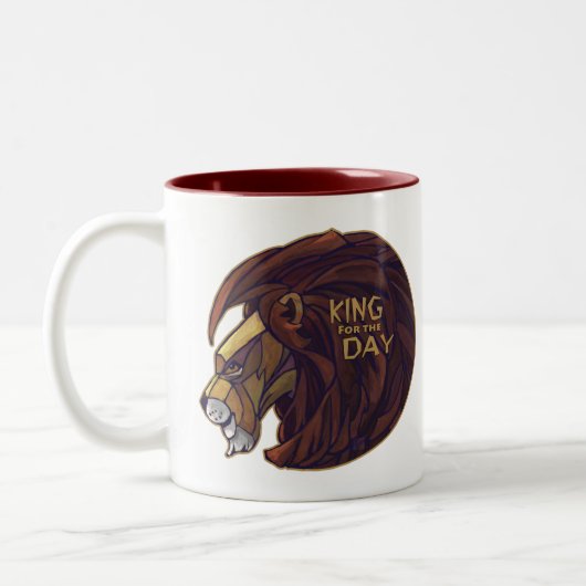 Koning voor de Dag Tweekleurige Koffiemok (Links)