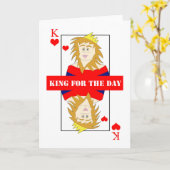 Koning voor de Kaart van de Verjaardag van de Dag (Gele Bloem)
