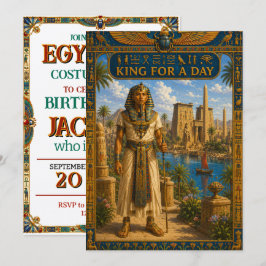Koning Voor Een Dag Egyptische Farao Verjaardag Kaart