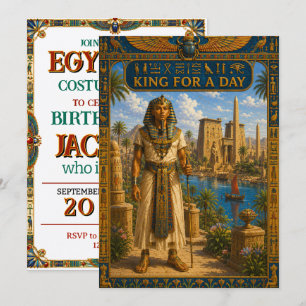 Koning Voor Een Dag Egyptische Farao Verjaardag Kaart