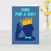 Koning voor een dag kaart (Gele Bloem)