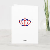 Koning voor een dag | Union Jack Crown | VADERDAG Kaart (Achterkant)