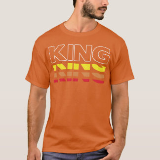 Koning Voornaam Grappig Vintage Zonsondergang Koni T-shirt