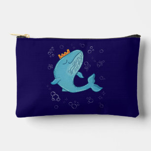 Koning Walvis met Kroon Whimsische Oceaans Volks Etui