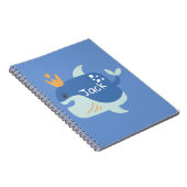 Koning Walvis Zee Dieren Kinderen Notitieboek (Rechterzijde)