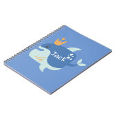 Koning Walvis Zee Dieren Kinderen Notitieboek (Linkerzijde)