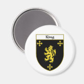 Koning Wapen/Familie Crest Magneet (Voorkant / Achterkant)