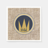 Koning Wild Thing Gouden Kroon Jute Verjaardagsfee