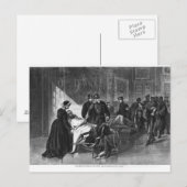 Koning Wilhelm Ik bezoek het ziekenhuis Briefkaart (Voorkant / Achterkant)