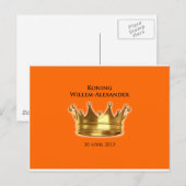 Koning Willem-Alexander Briefkaart (Voorkant / Achterkant)