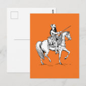 Koning William van Sinaasappel Briefkaart (Voorkant / Achterkant)