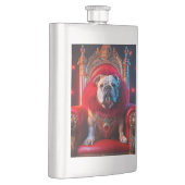 Koning Winnie de Bulldog op zijn troon Flacon (Rechts)