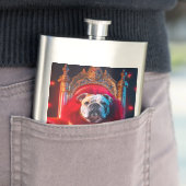 Koning Winnie de Bulldog op zijn troon Flacon (Voorbeeld)