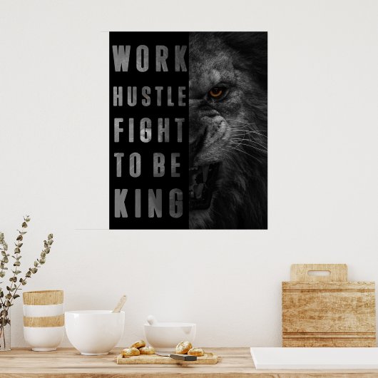 Koning worden poster (Keuken)