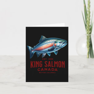 Koning Zalm Rivier Vissen In British Columbia Cana Kaart