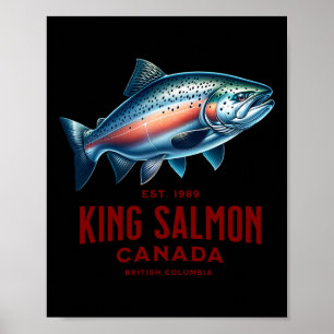Koning Zalm Rivier Vissen In British Columbia Cana Poster