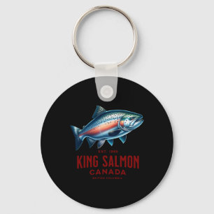 Koning Zalm Rivier Vissen In British Columbia Cana Sleutelhanger