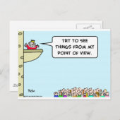 koning ziet dingen vanuit mijn punt van uitzicht briefkaart (Voorkant / Achterkant)