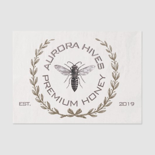 KONINGE BEDRAG UW APIAIRE DOUANE OM LOGO-DECOUPAGI TISSUEPAPIER (Voorkant)