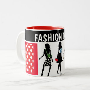 KONINGE COLLECTIE-dames OPLAPPEN Tweekleurige Koffiemok