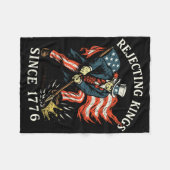 Koningen afwijzen sinds 1776 fleece deken (Voorkant (Horizontaal))