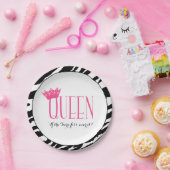 KONINGEN - "Als de Tiara passen... Draag het!" Papieren Bordje (Feest)