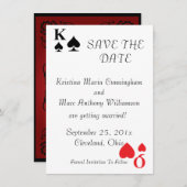 Koningen en Koninginnen Save The Date Aankondiging (Voorkant / Achterkant)