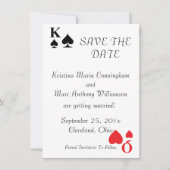 Koningen en Koninginnen Save The Date Aankondiging (Voorkant)